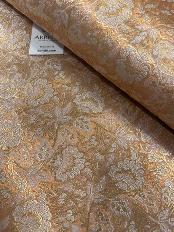 Pure Banarasi tissue brocade fabric