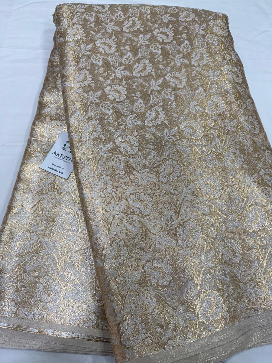 Pure Banarasi tissue brocade fabric