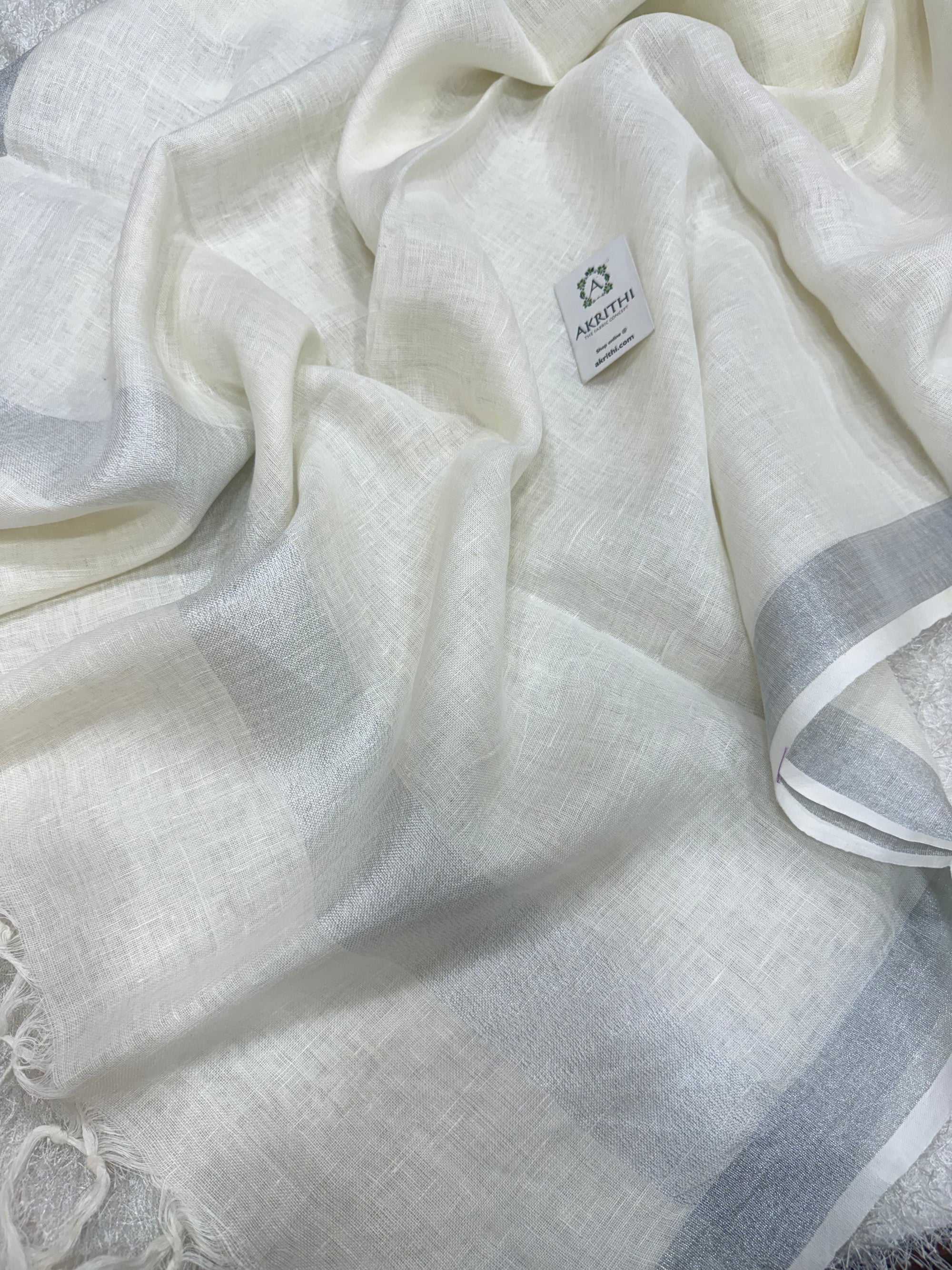 Pure linen dupatta
