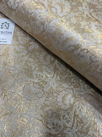 Pure Banarasi tissue brocade fabric