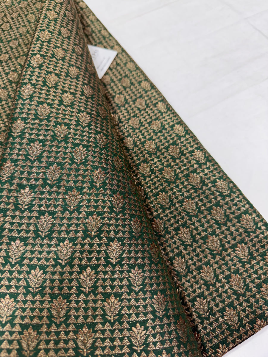 Pure silk Handloom Banarasi brocade fabric