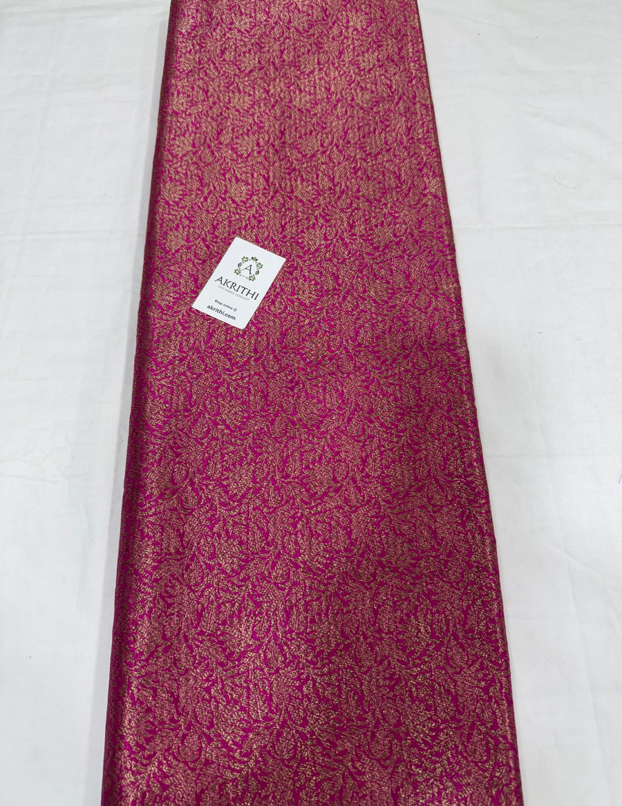 Pure silk Handloom Banarasi brocade fabric