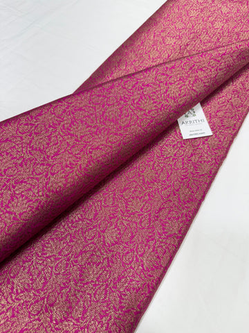 Pure silk Handloom Banarasi brocade fabric