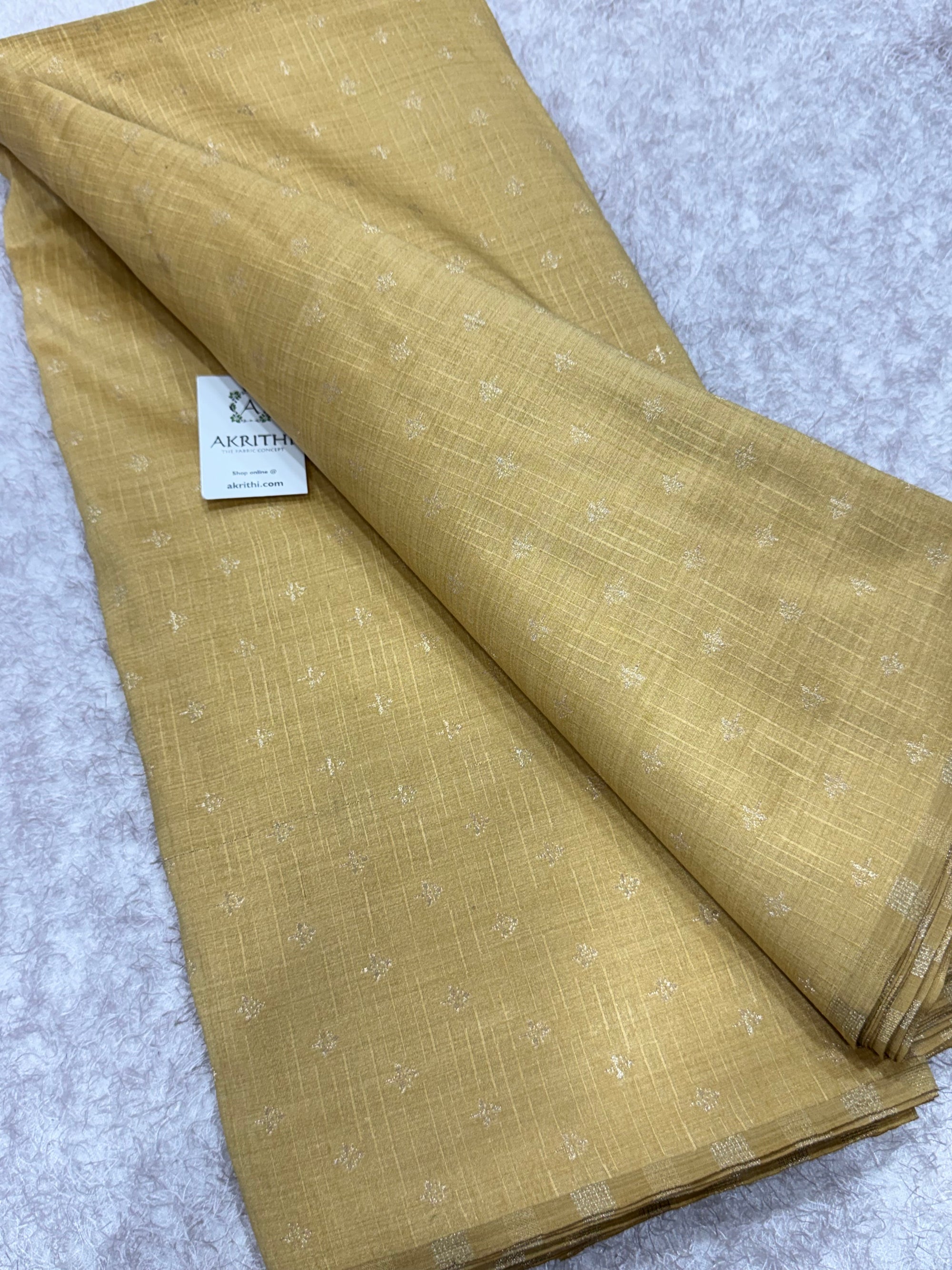 Semi Banarasi raw silk fabric