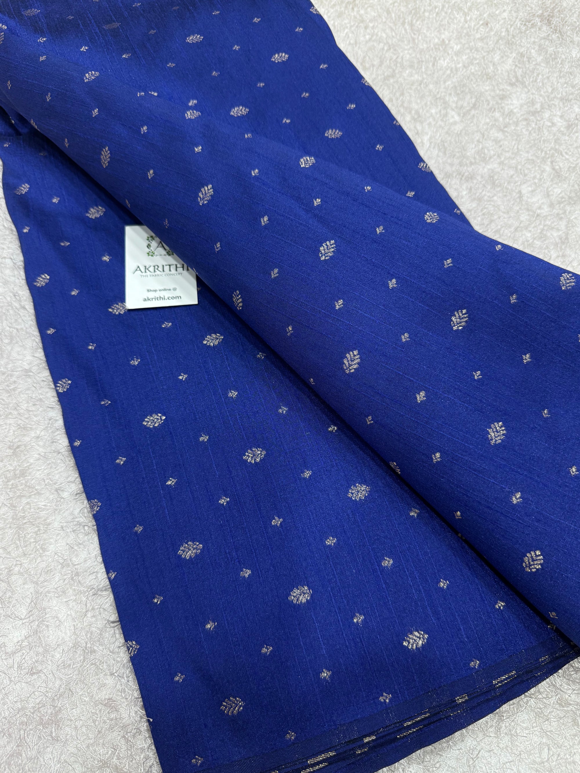 Semi Banarasi raw silk fabric