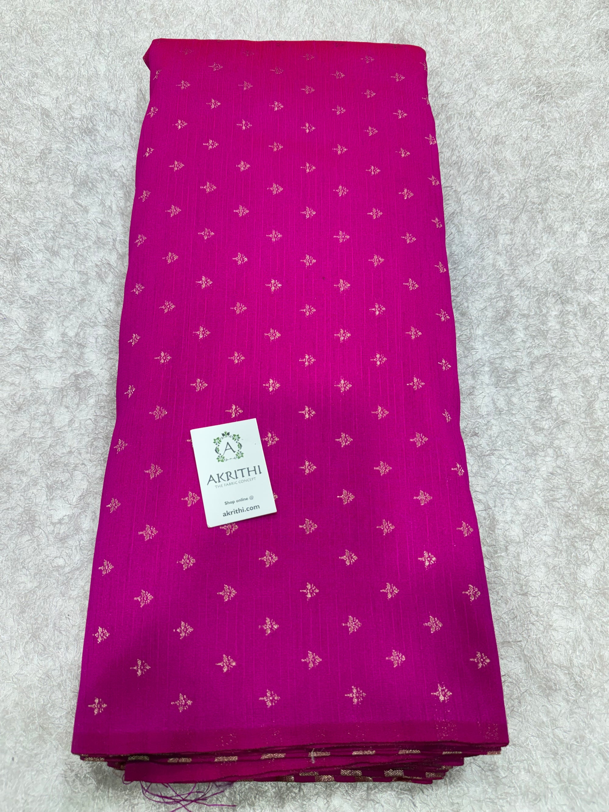 Semi Banarasi raw silk fabric