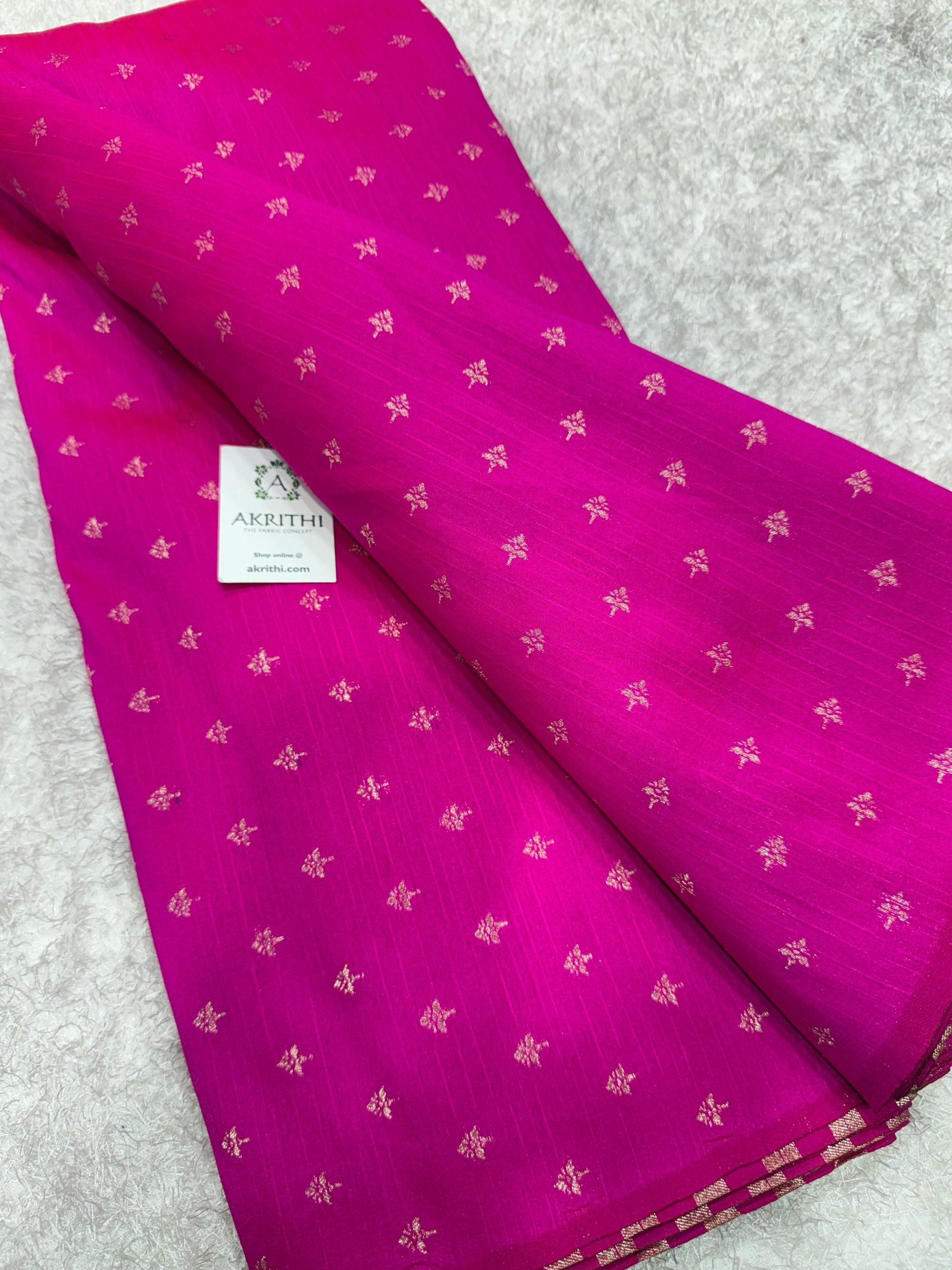Semi Banarasi raw silk fabric