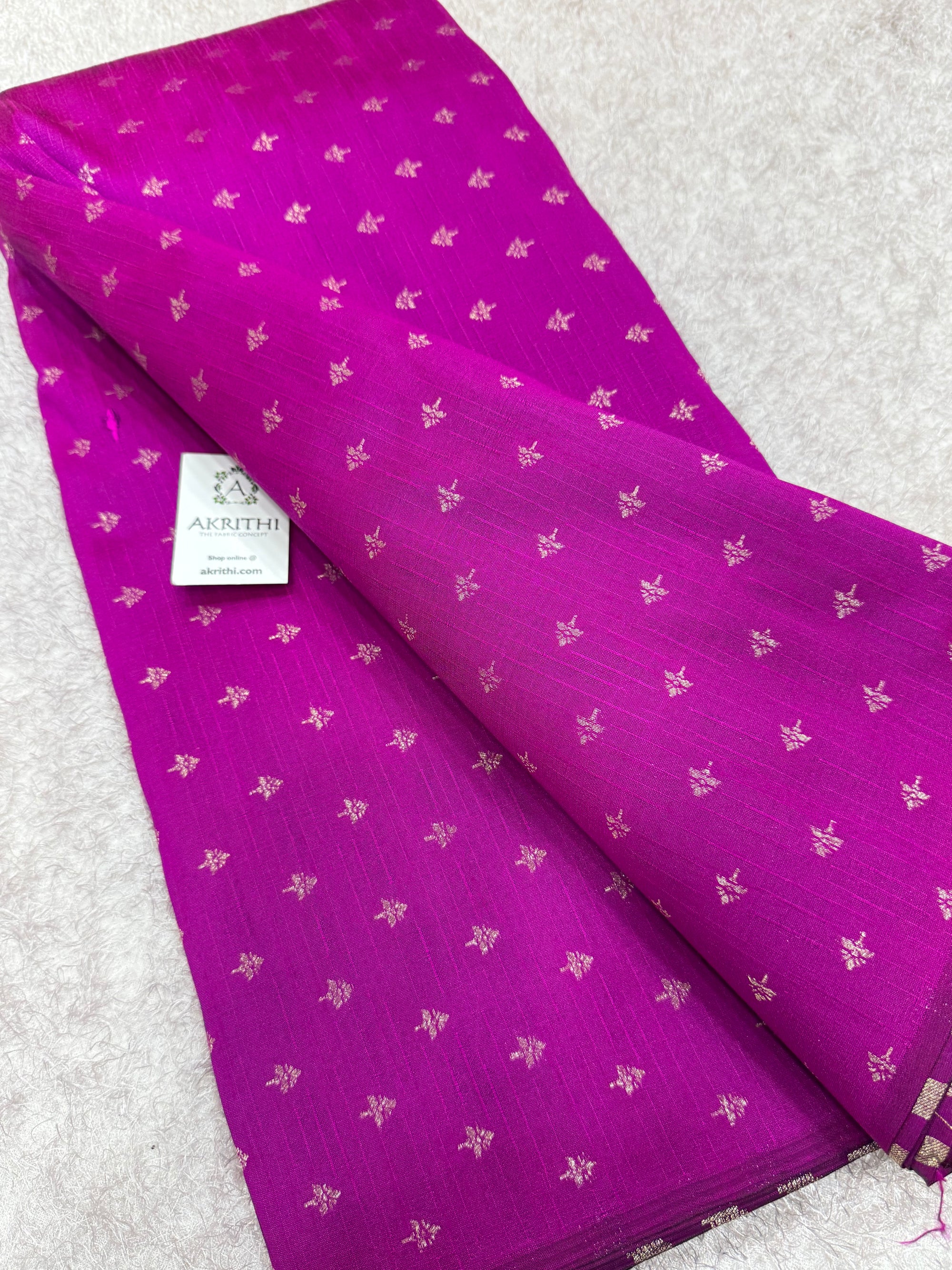 Semi Banarasi raw silk fabric