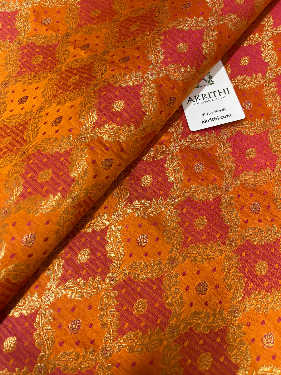 Pure Banarasi brocade fabric