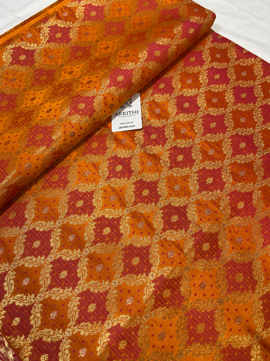 Pure Banarasi brocade fabric