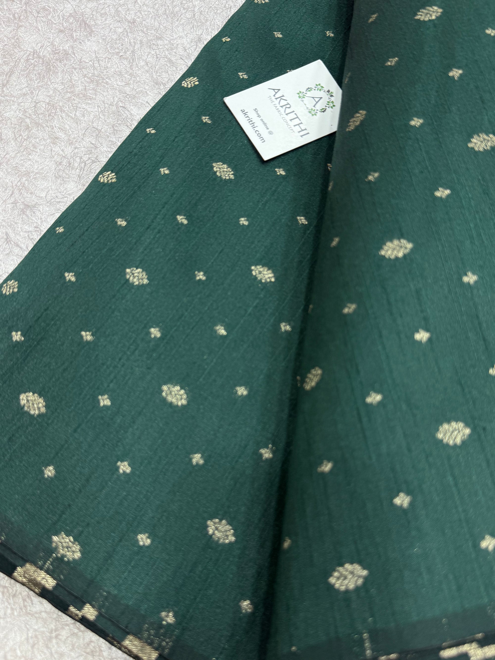 Semi Banarasi raw silk fabric