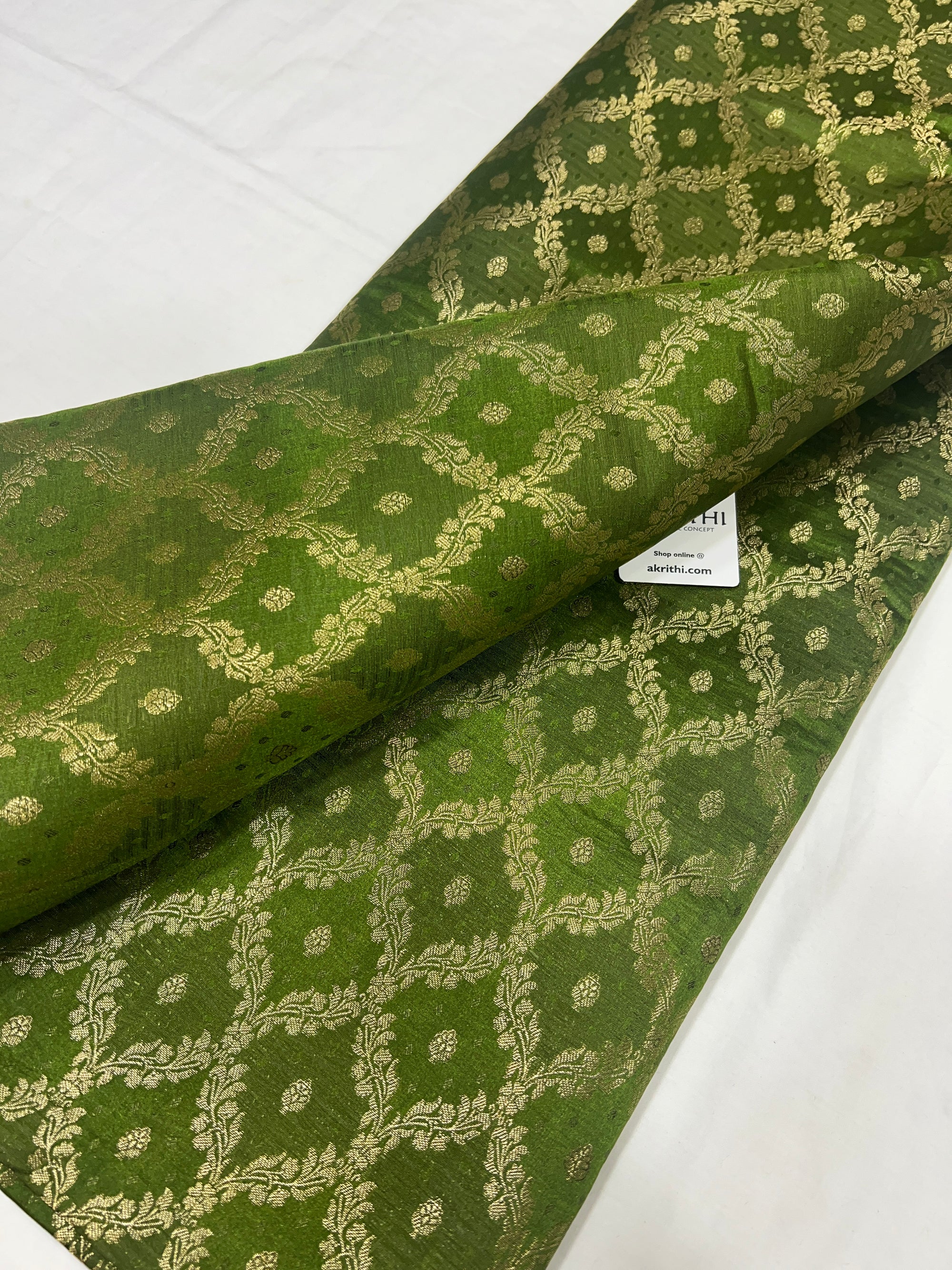 Pure Banarasi brocade fabric