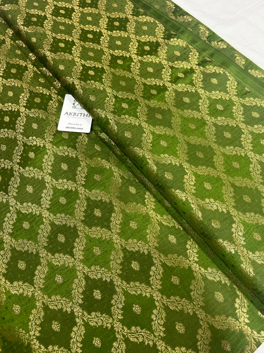 Pure Banarasi brocade fabric