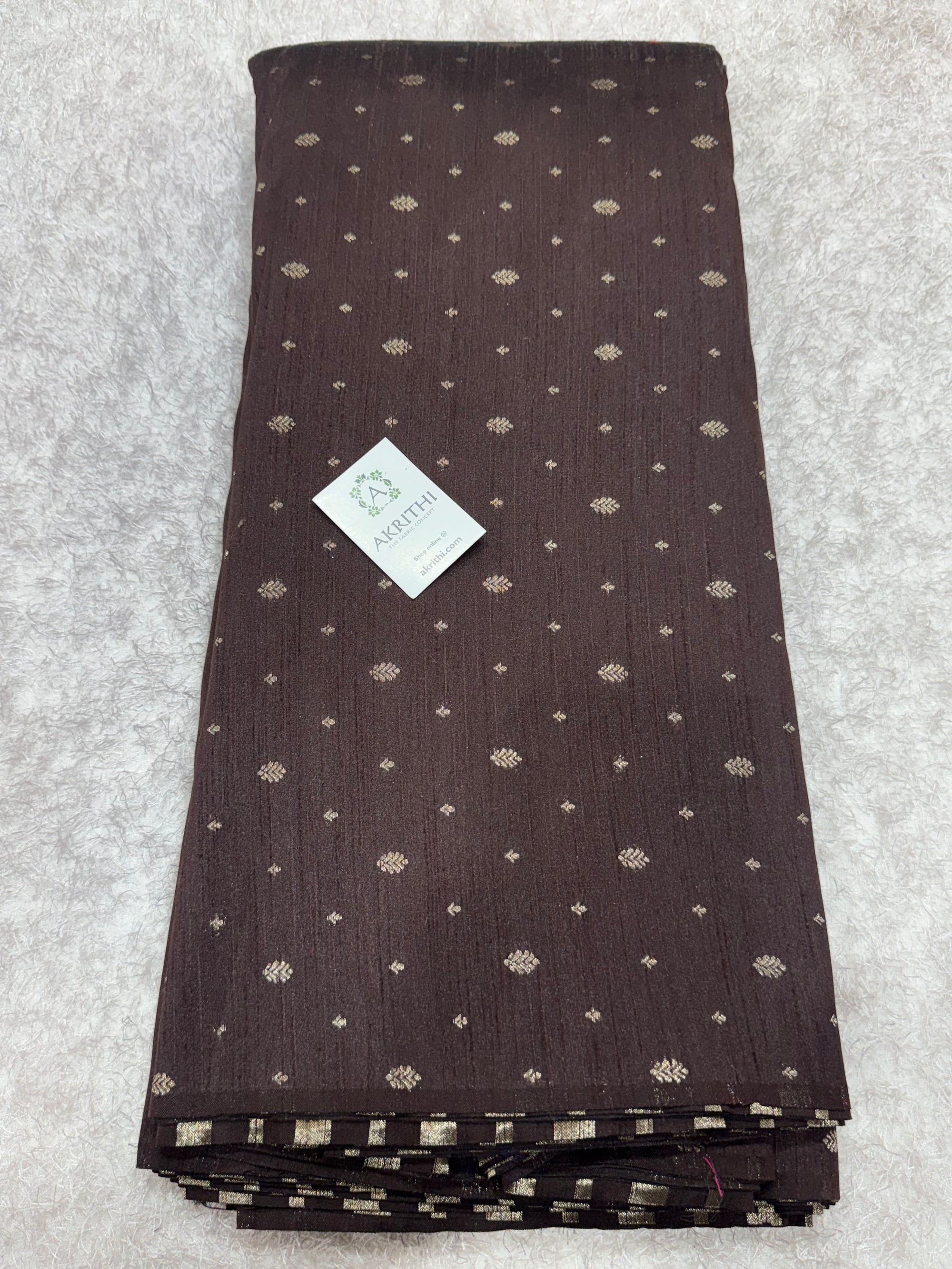 Semi Banarasi raw silk fabric