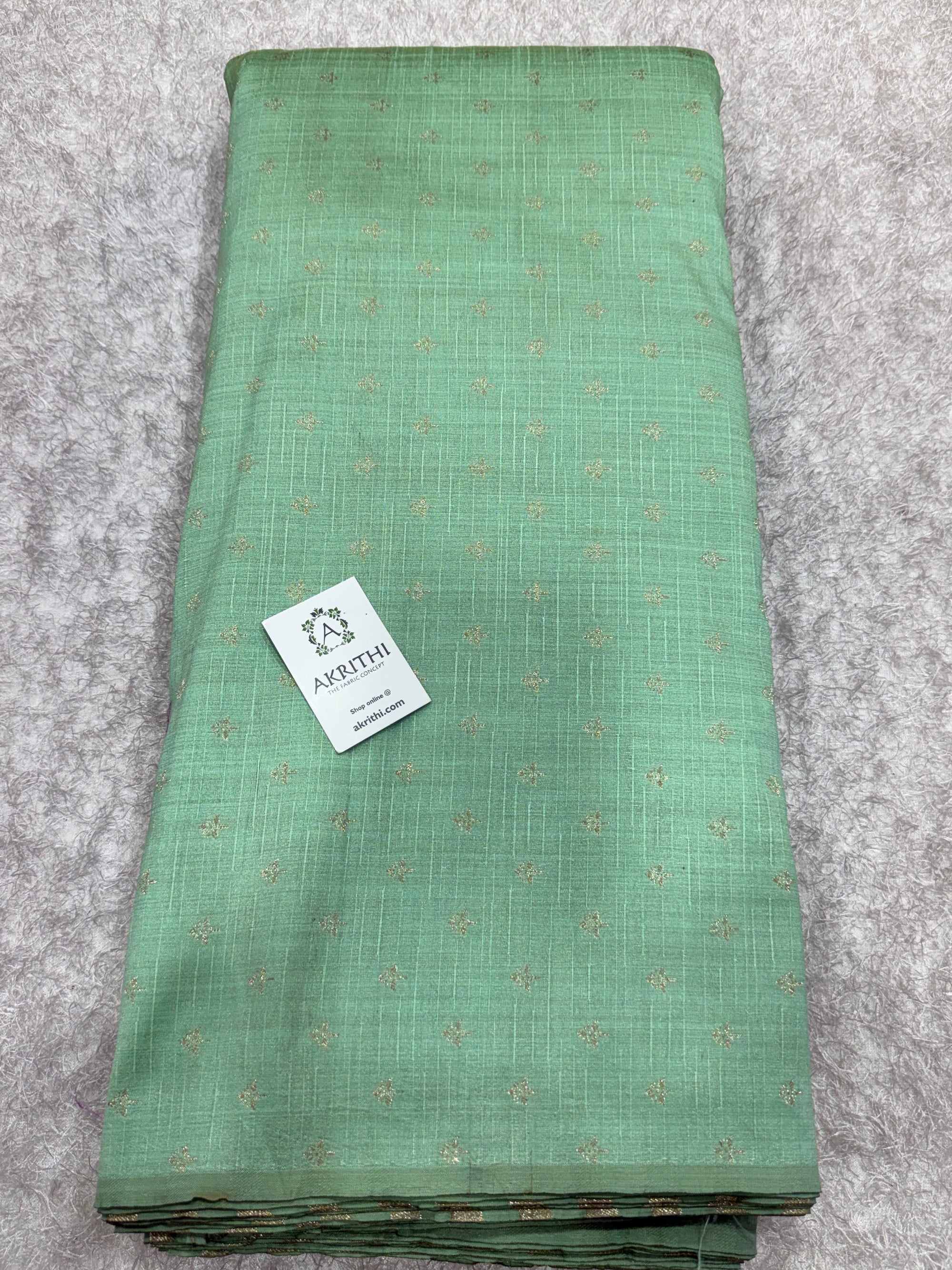 Semi Banarasi raw silk fabric