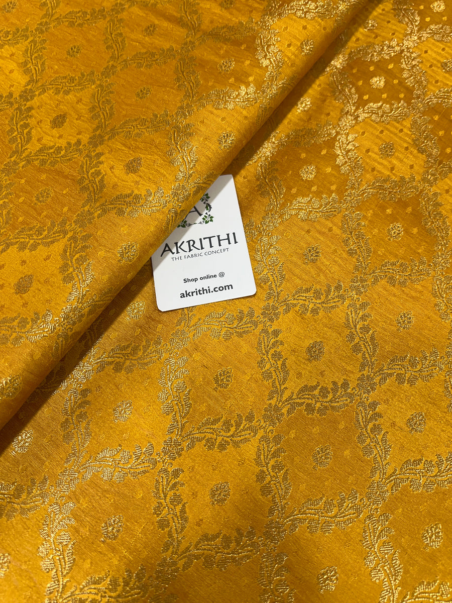 Pure Banarasi brocade fabric