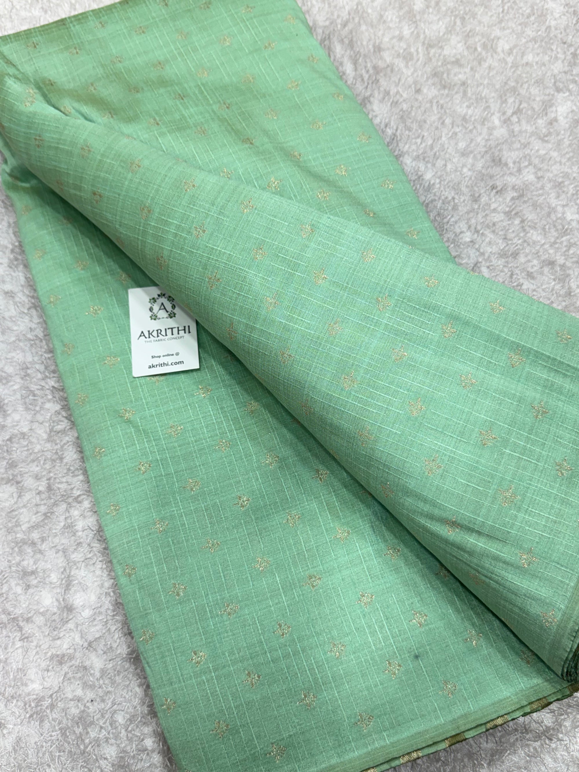 Semi Banarasi raw silk fabric