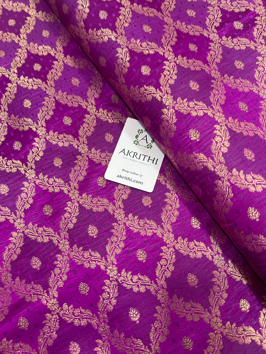 Pure Banarasi brocade fabric