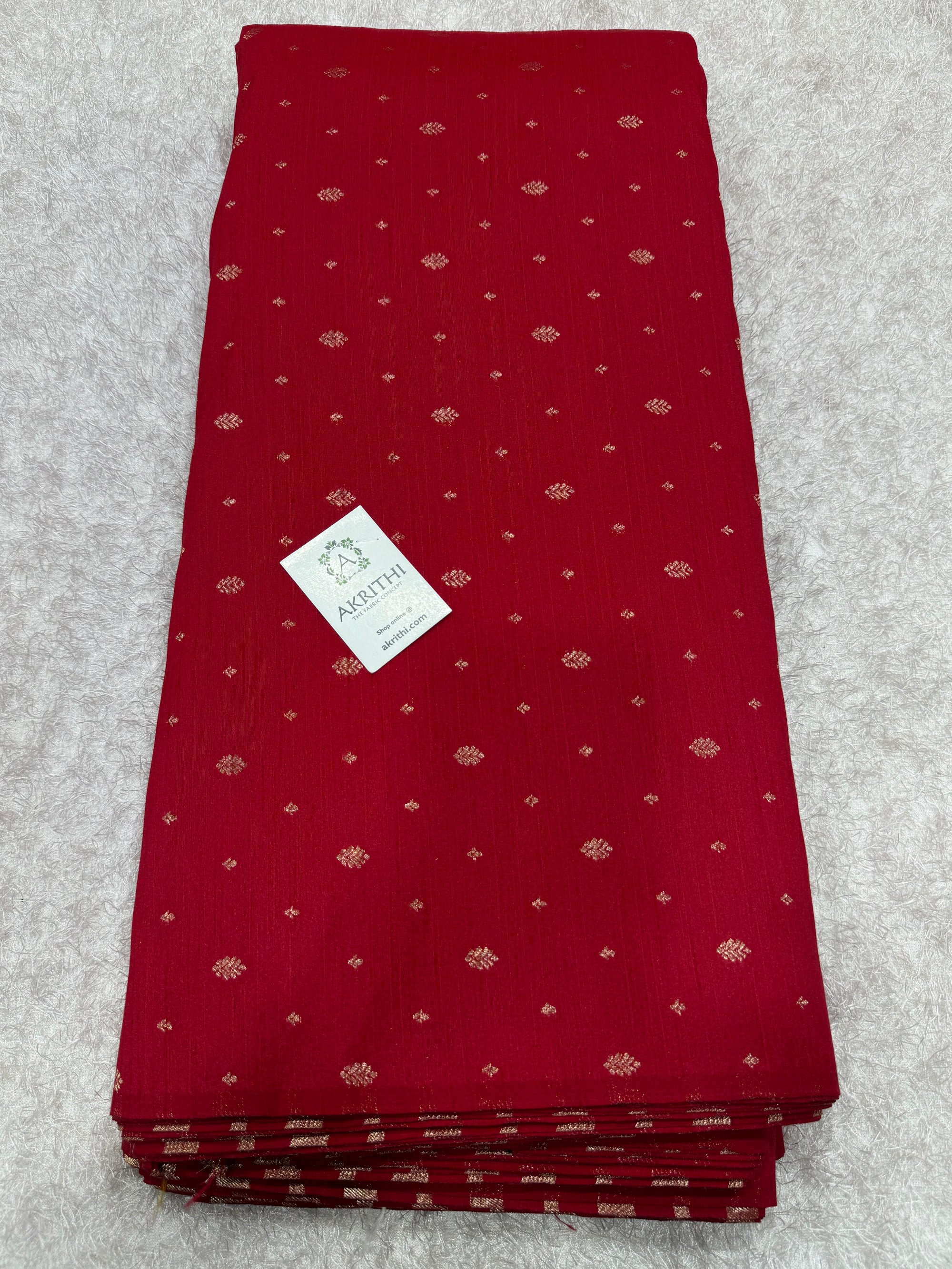 Semi Banarasi raw silk fabric