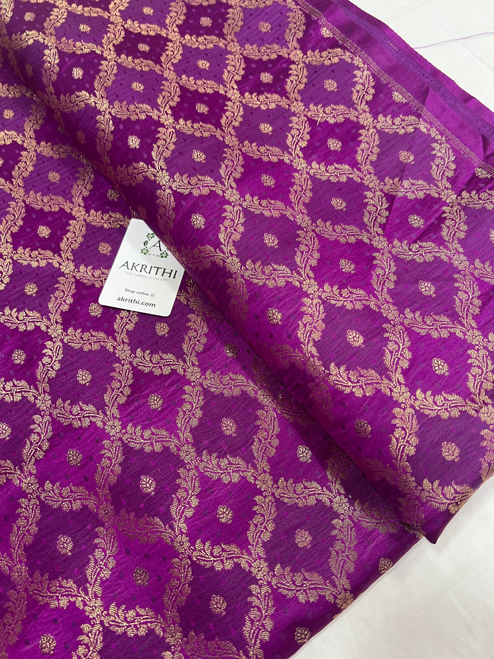 Pure Banarasi brocade fabric