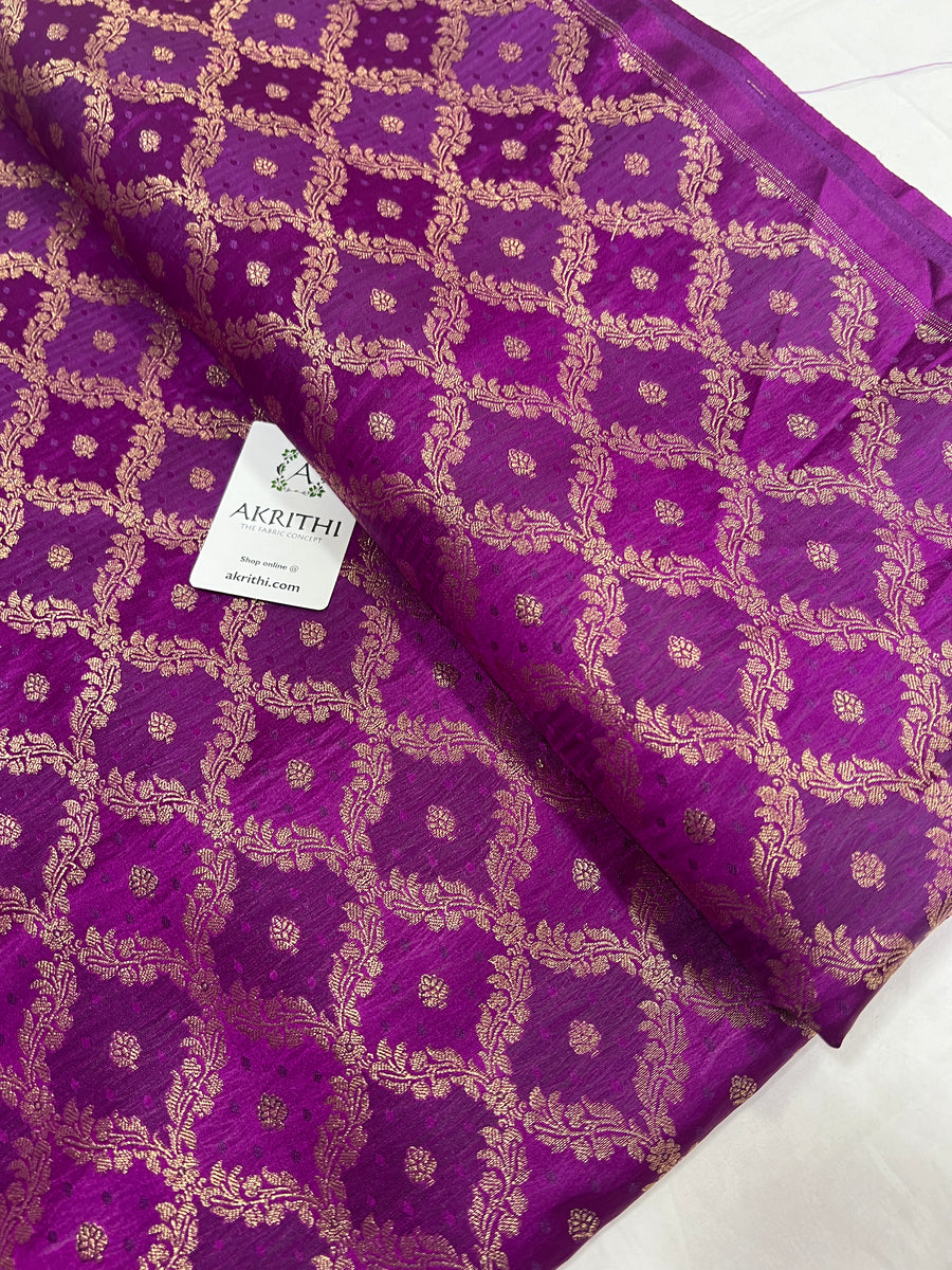 Pure Banarasi brocade fabric