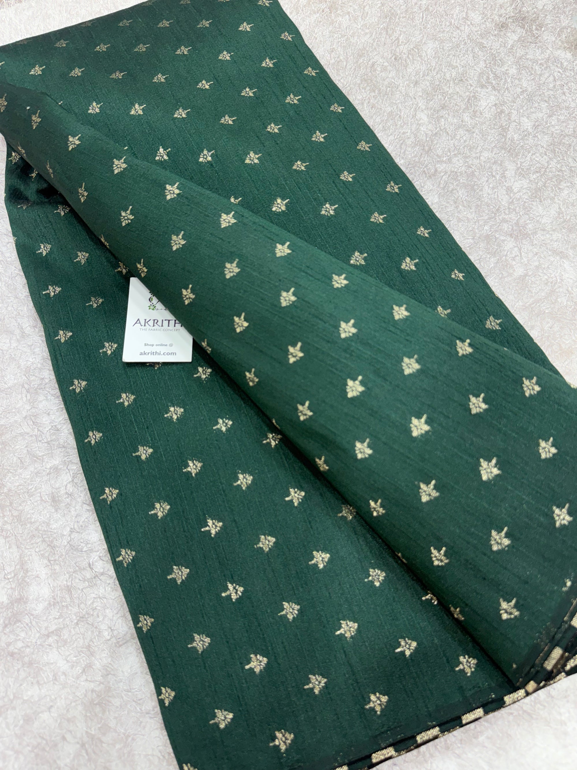 Semi Banarasi raw silk fabric