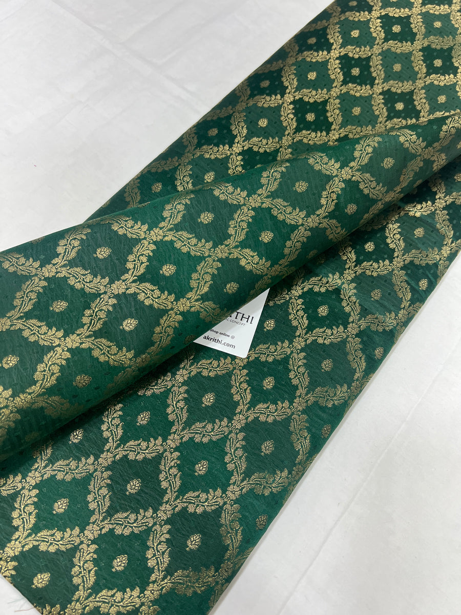 Pure Banarasi brocade fabric