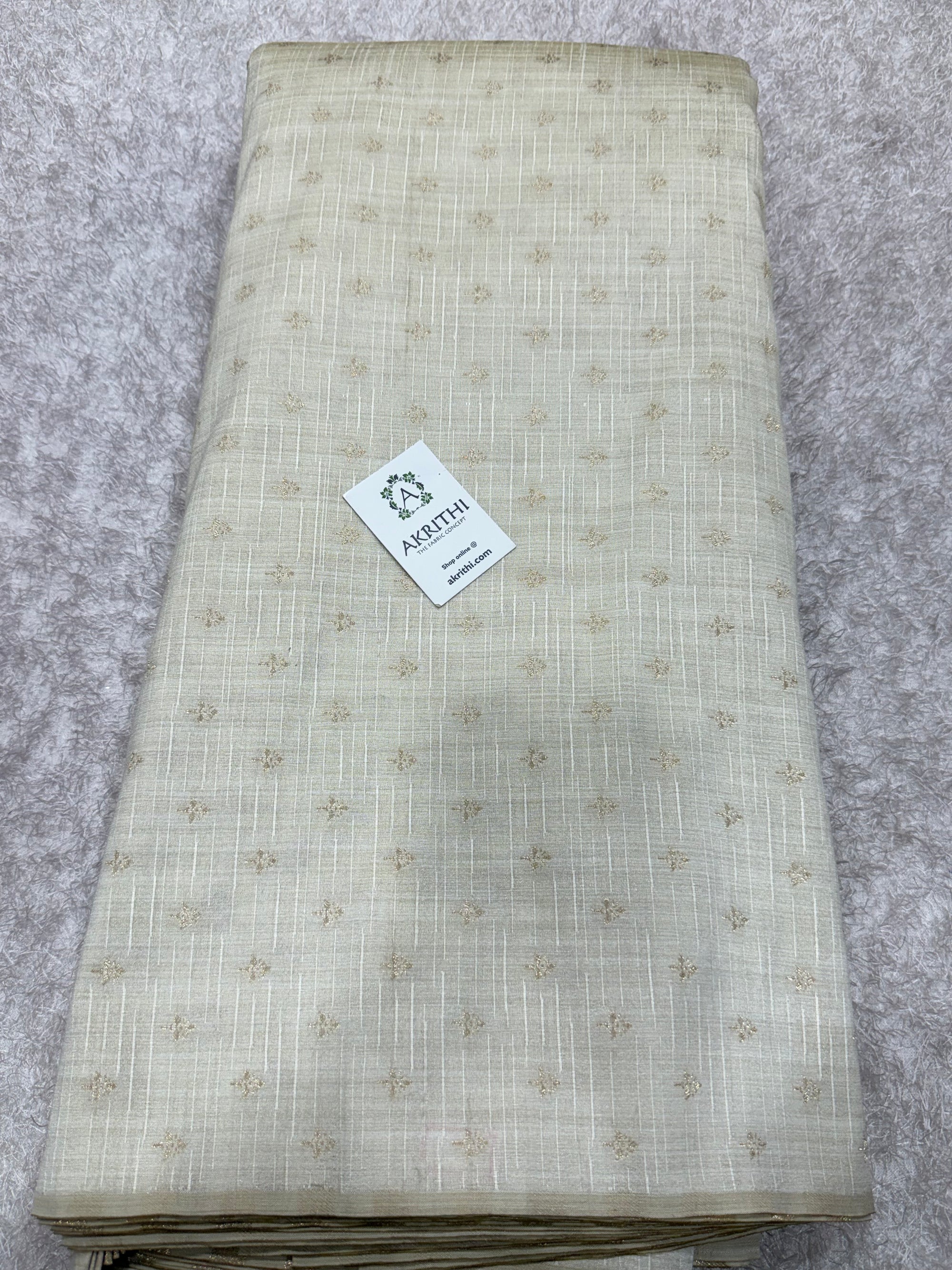 Semi Banarasi raw silk fabric