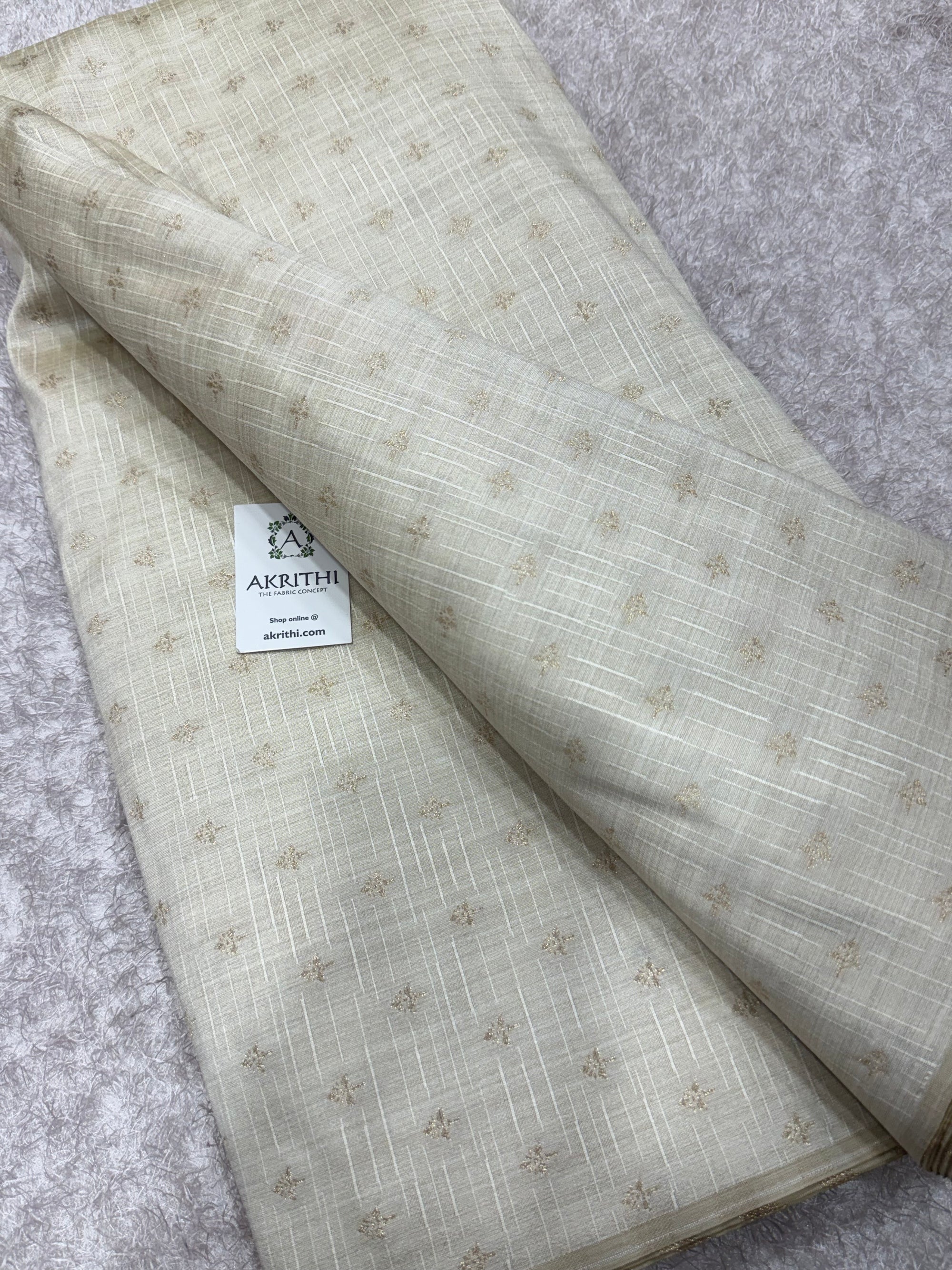 Semi Banarasi raw silk fabric