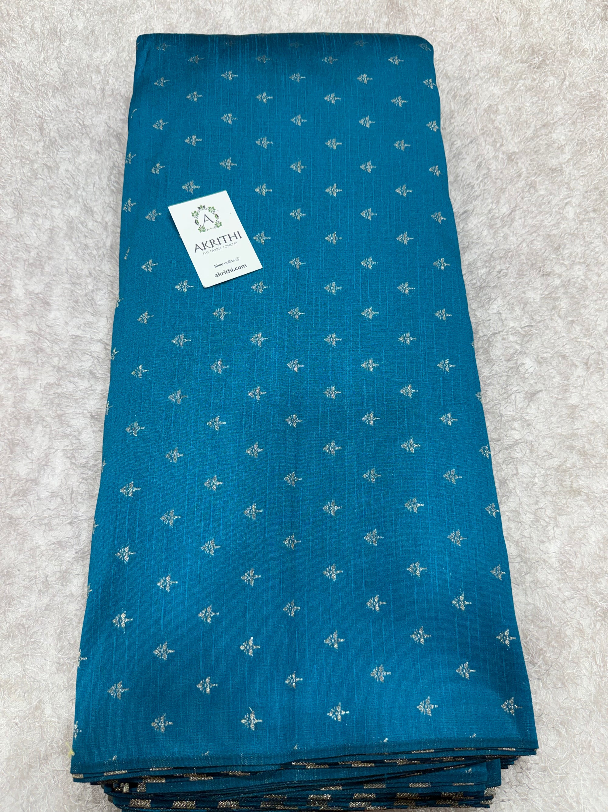 Semi Banarasi raw silk fabric