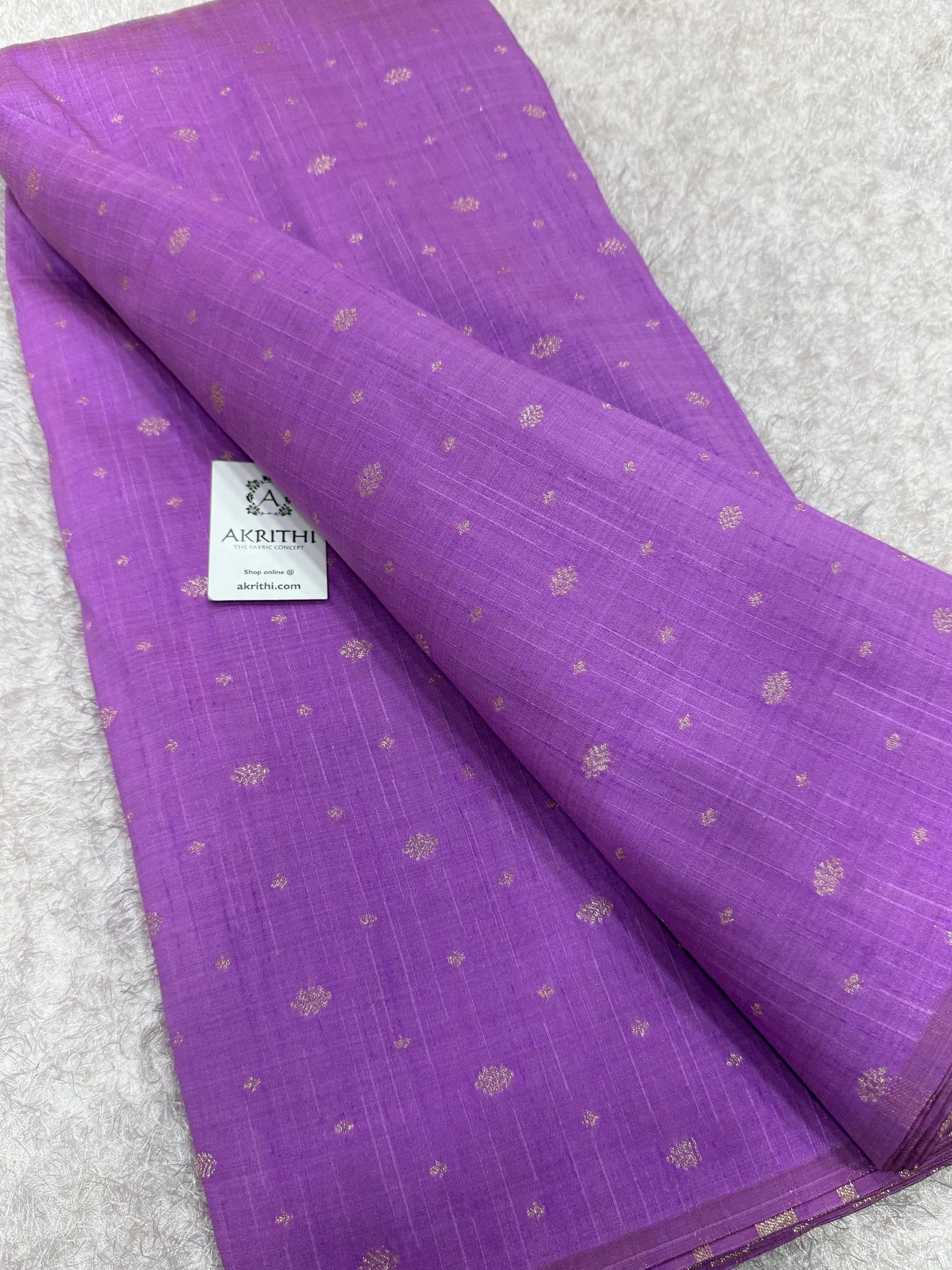 Semi Banarasi raw silk fabric