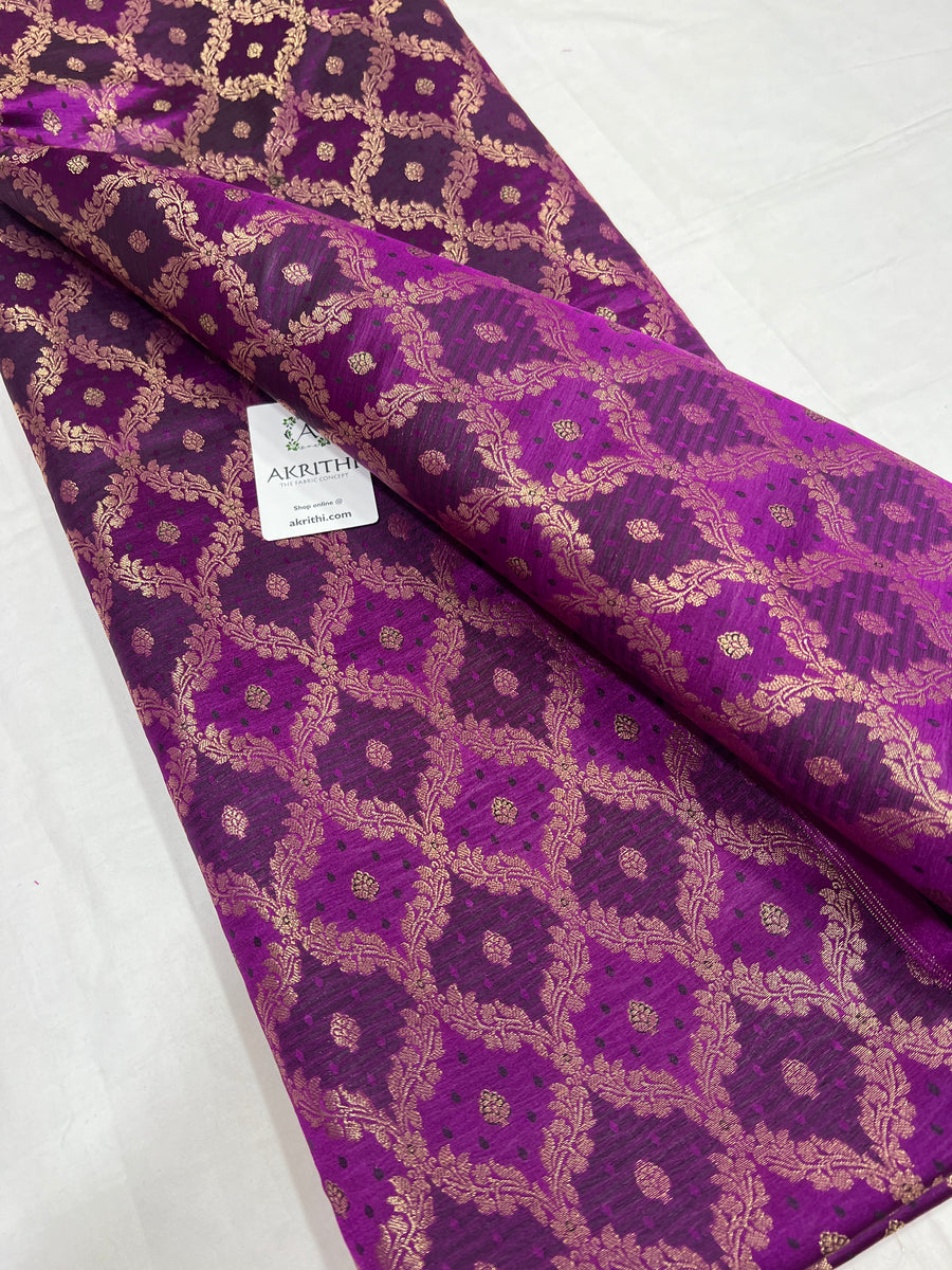 Pure Banarasi brocade fabric