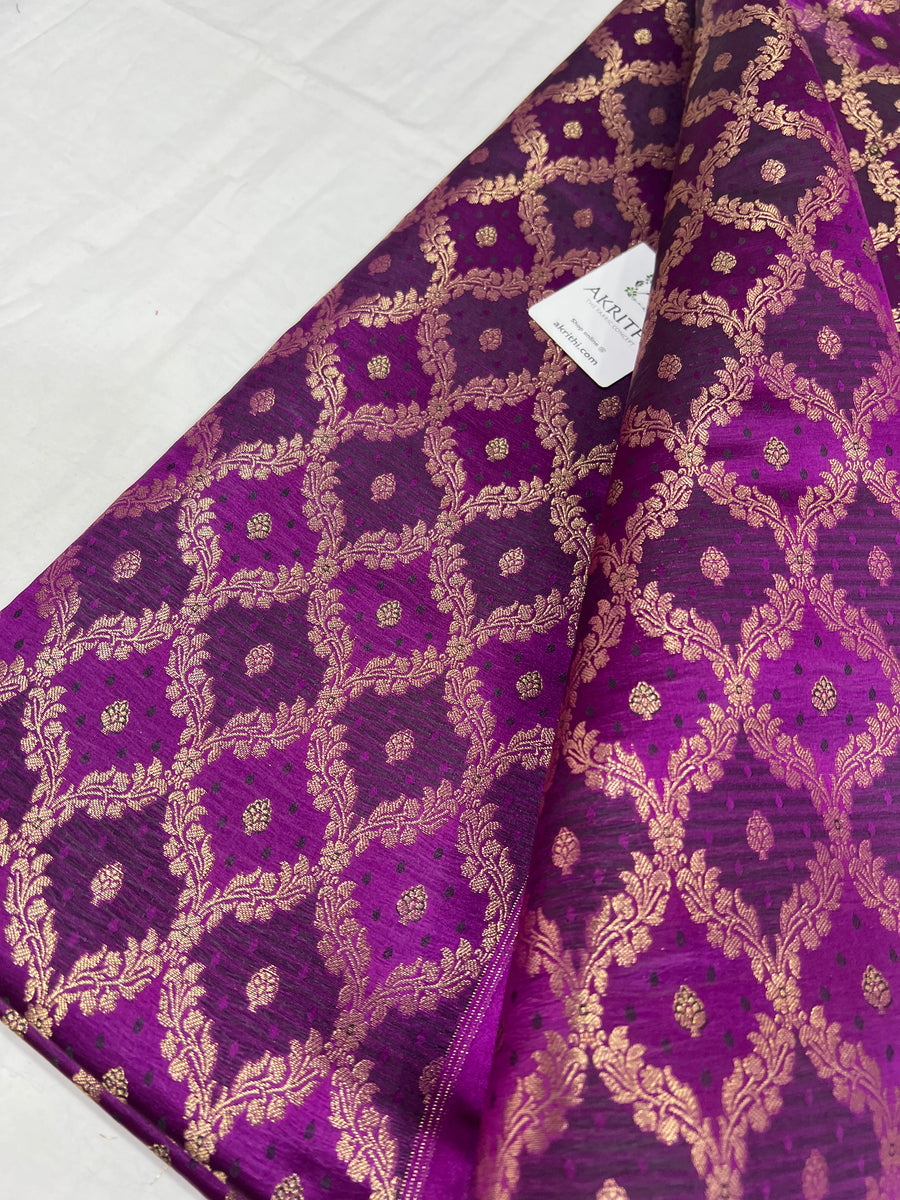 Pure Banarasi brocade fabric