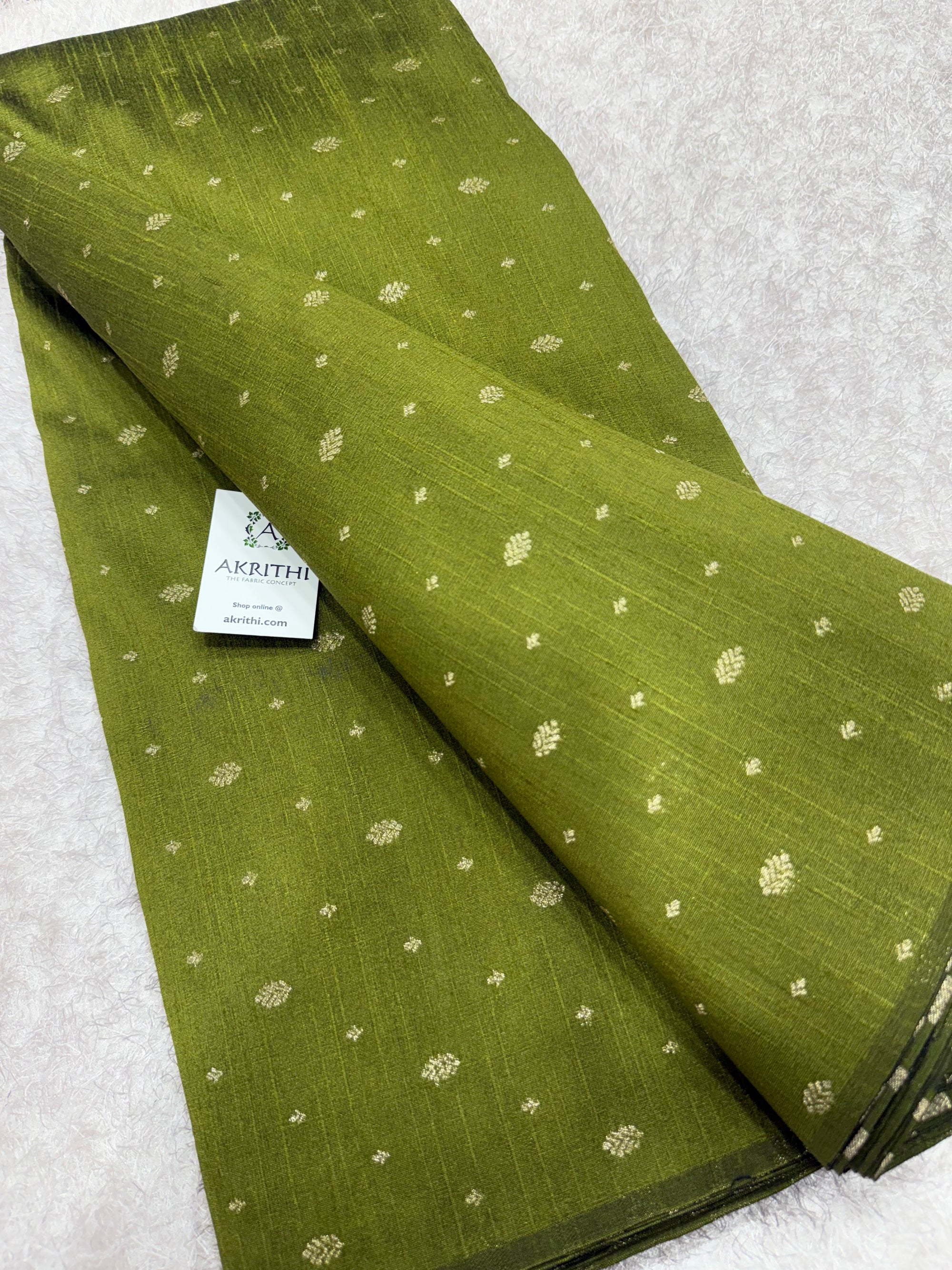 Semi Banarasi raw silk fabric