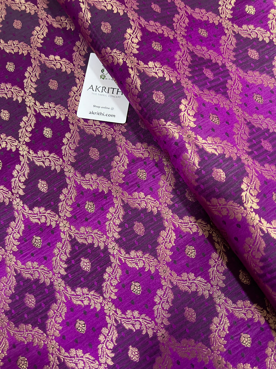 Pure Banarasi brocade fabric