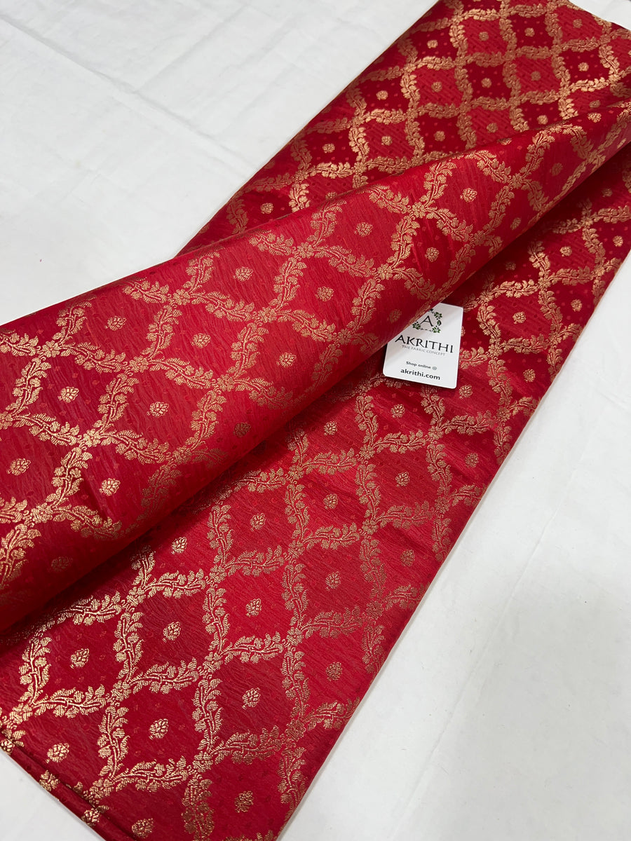 Pure Banarasi brocade fabric