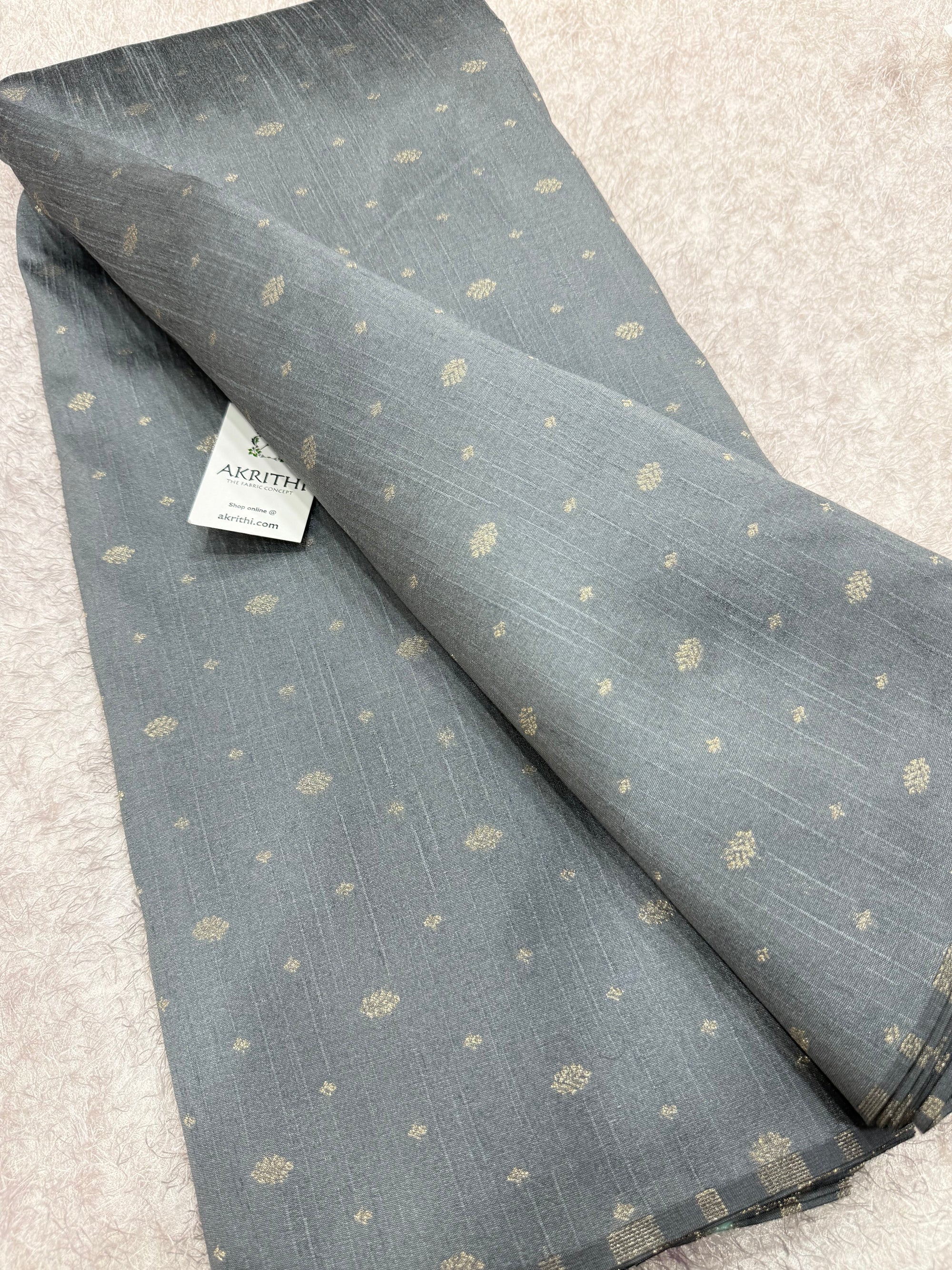 Semi Banarasi raw silk fabric