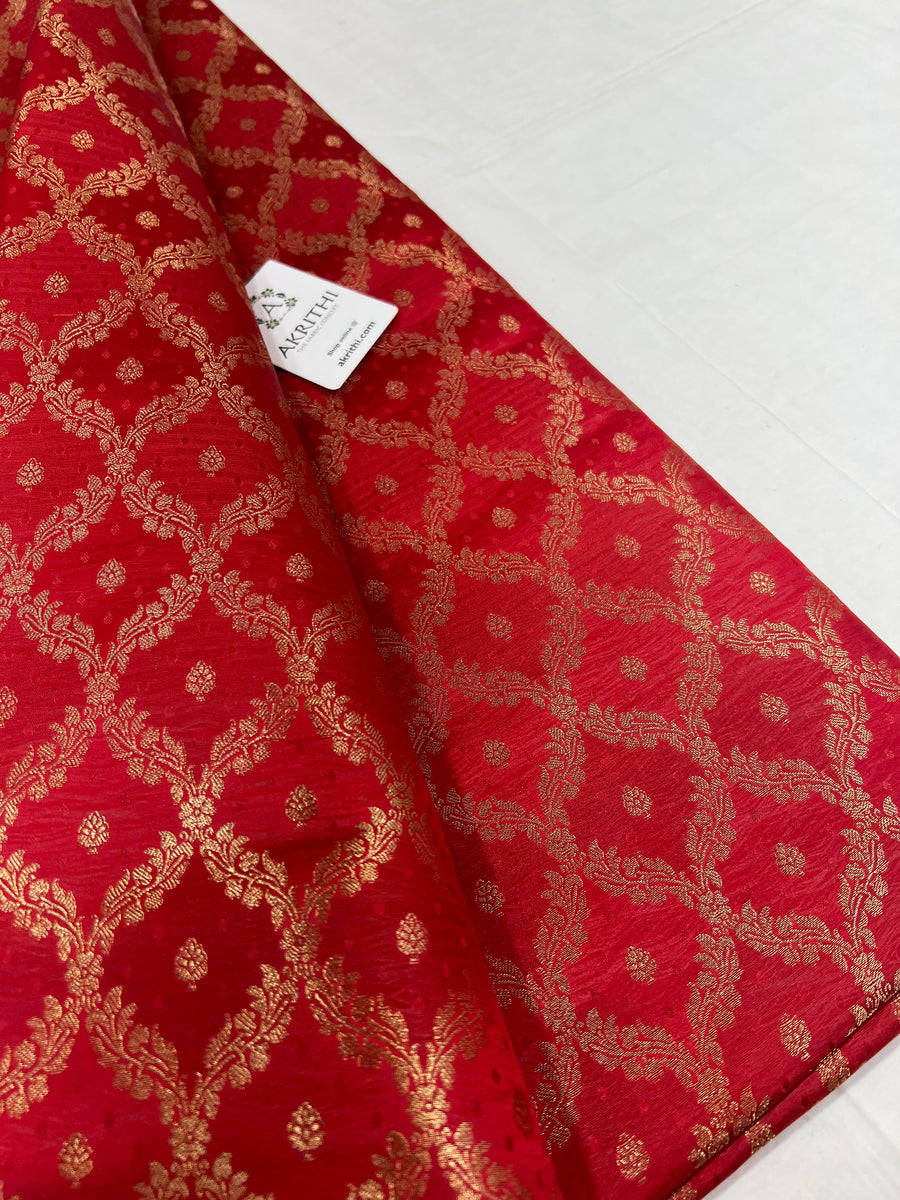 Pure Banarasi brocade fabric