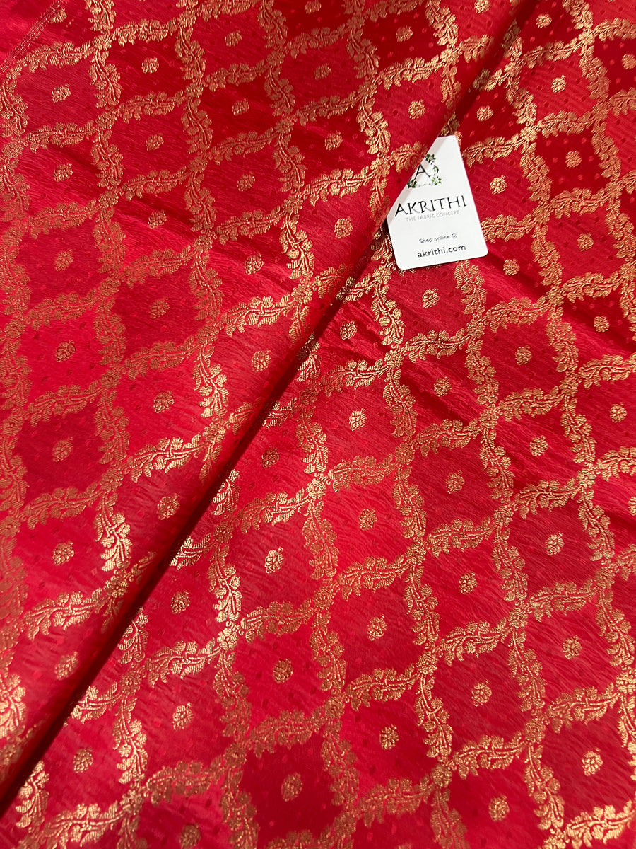 Pure Banarasi brocade fabric