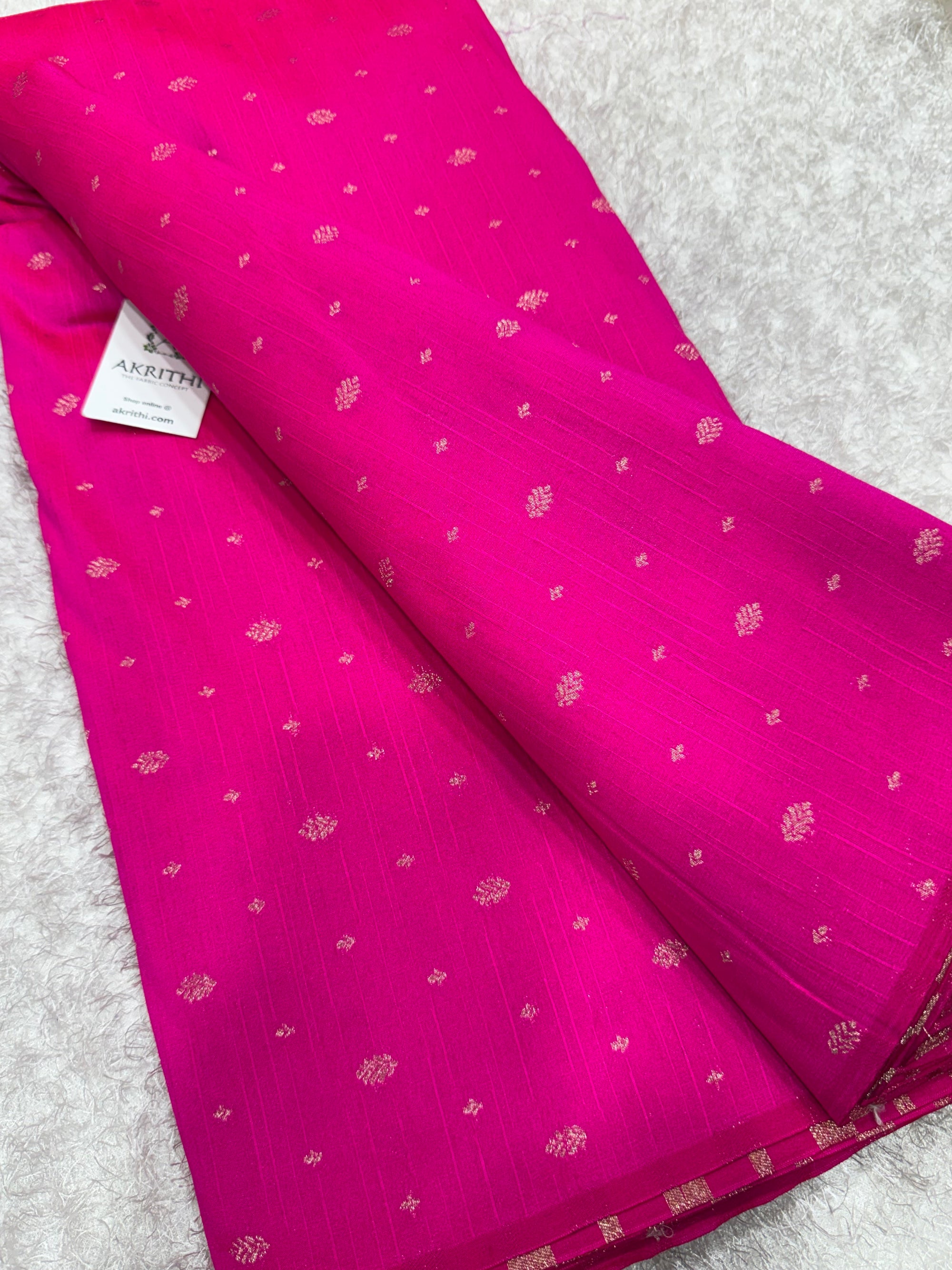 Semi Banarasi raw silk fabric