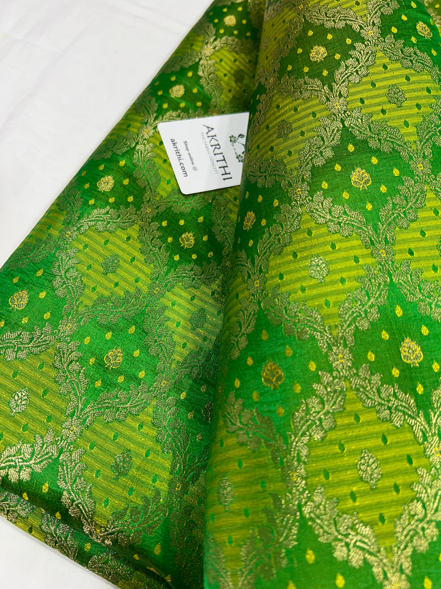 Pure Banarasi brocade fabric