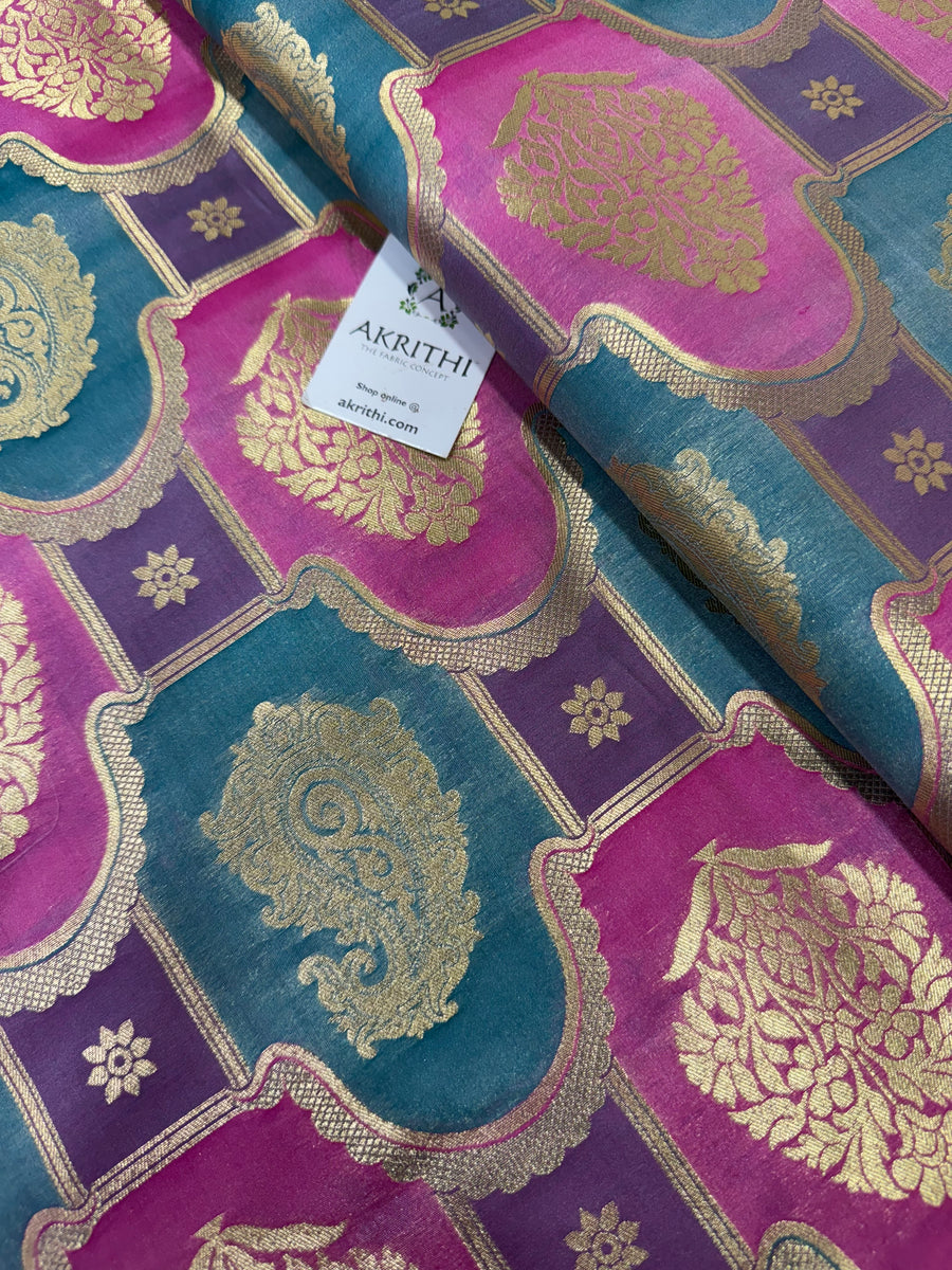 Pure Banarasi brocade fabric