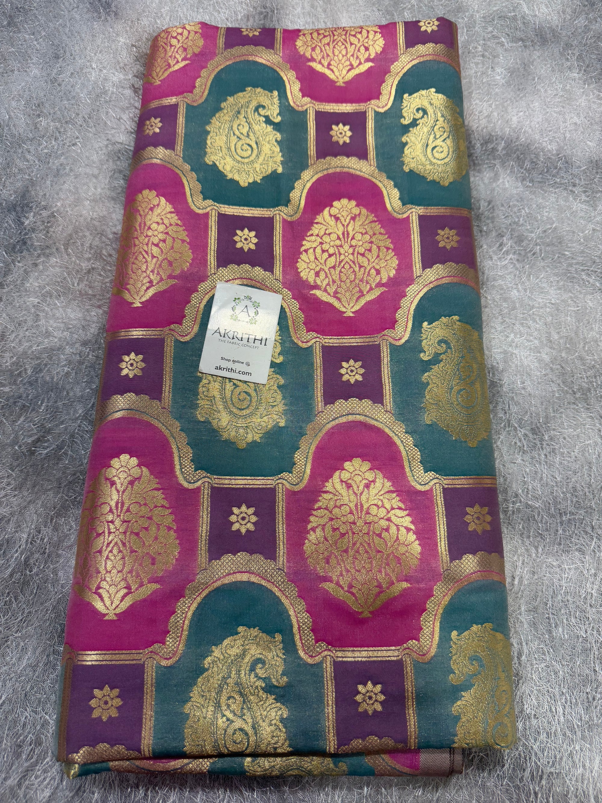 Pure Banarasi brocade fabric