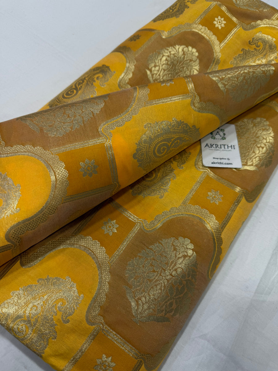 Pure Banarasi brocade fabric