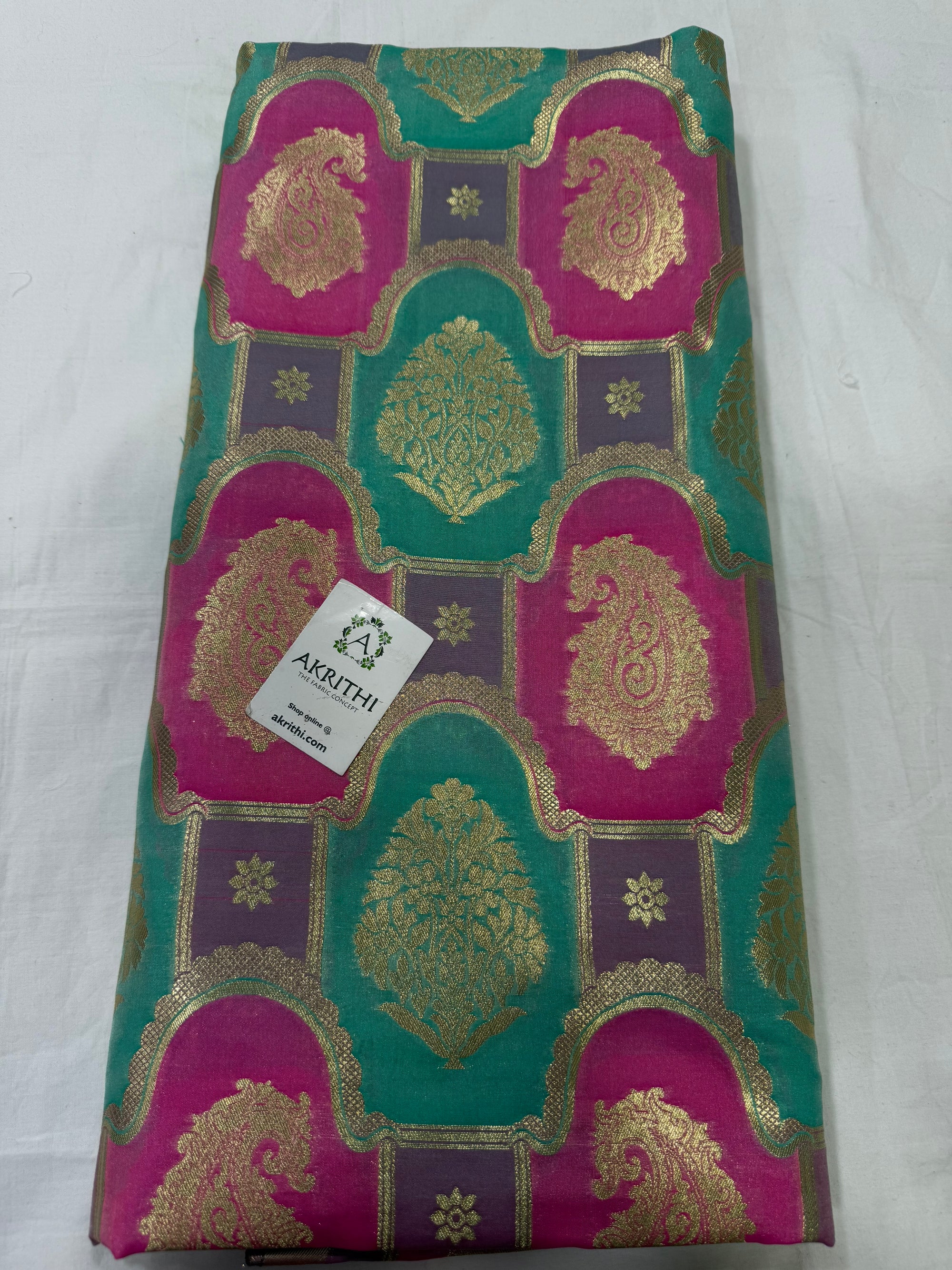 Pure Banarasi brocade fabric