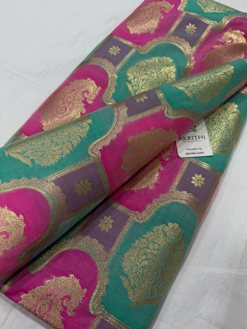 Pure Banarasi brocade fabric