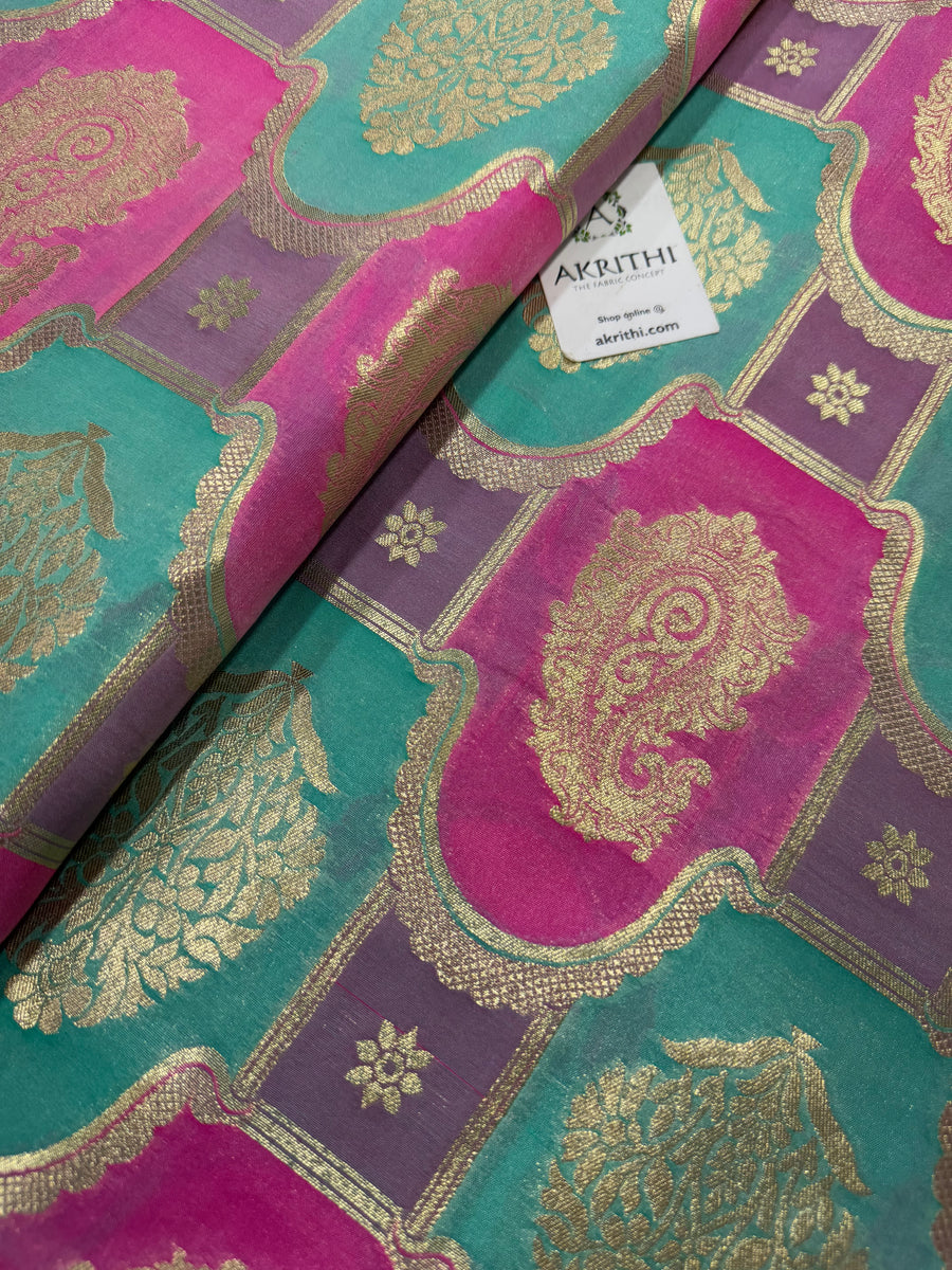 Pure Banarasi brocade fabric