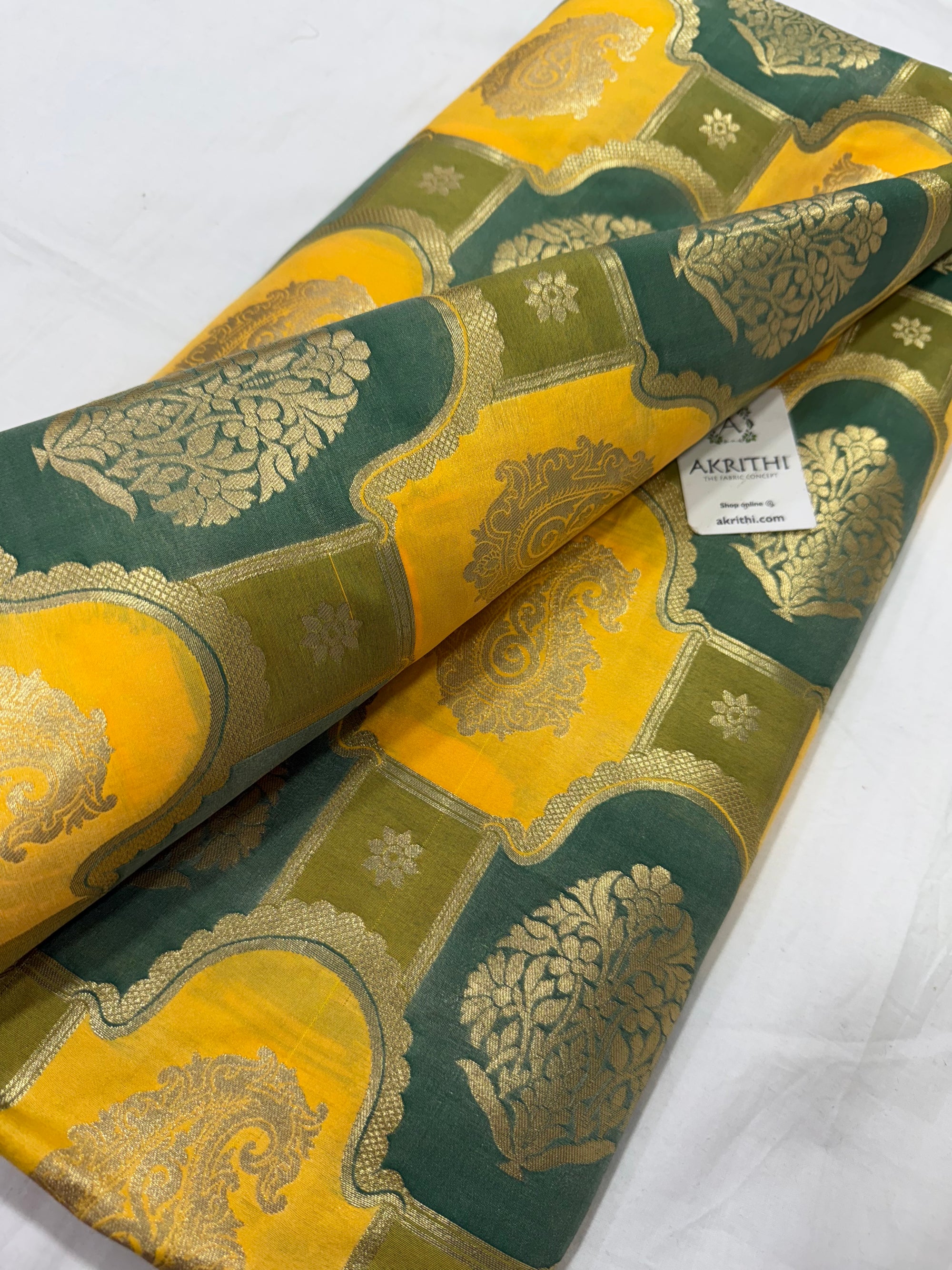 Pure Banarasi brocade fabric