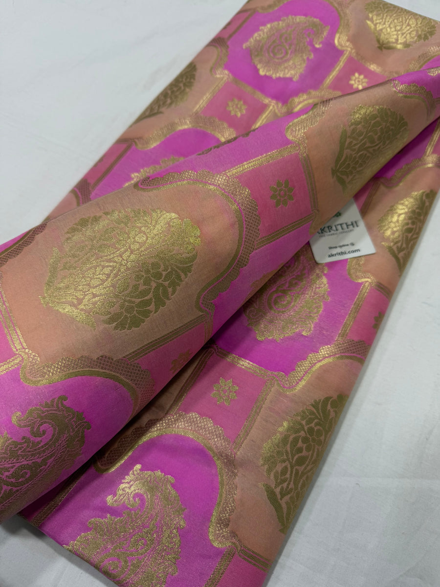 Pure Banarasi brocade fabric