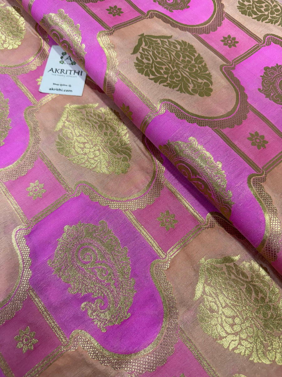 Pure Banarasi brocade fabric